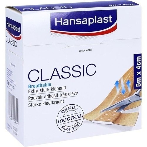 Hansaplast Classic Pflaster 5mx4cm 1 ST PZN 07577553 ST praxisgroup24