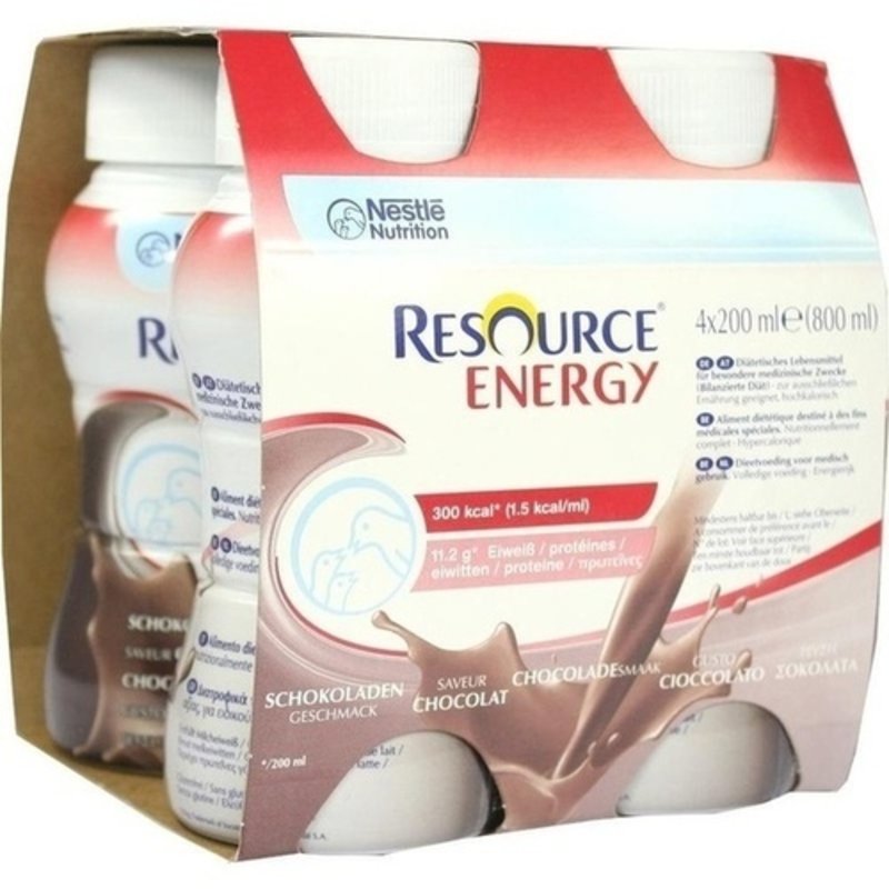 Resource Energy Schokolade 4x200ml PZN 00183101 - PK/4
