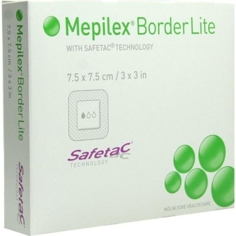Mepilex Border Lite Verband 7,5x7,5cm steril 5 ST PZN 01018634 - PK/5