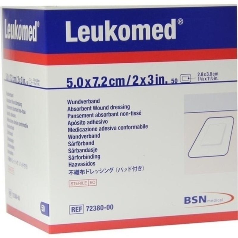 Leukomed sterile Pflaster 5x7,2cm 50 ST PZN 01050690 - PK/50