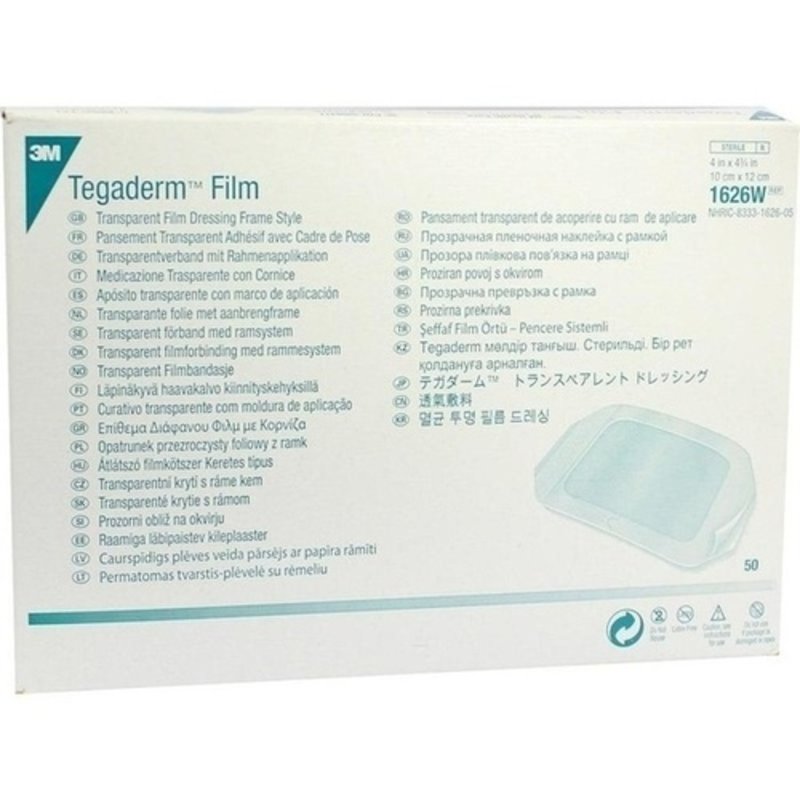 Tegaderm 3M Film 10x12cm 1626W 50 ST PZN 02098411 - PK/50