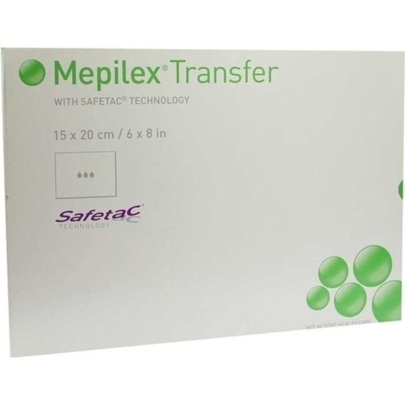 Mepilex Transfer Wundverband 15x20cm steril 5 ST PZN 02523541 - PK/5
