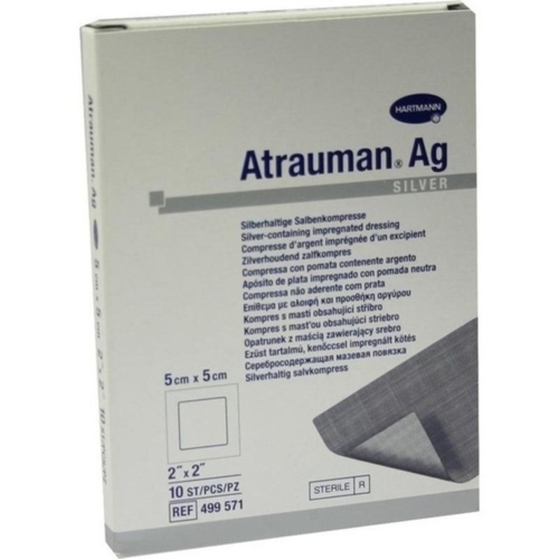 Atrauman AG 5x5cm steril Kompressen 10 ST PZN 02813842 - PK/10