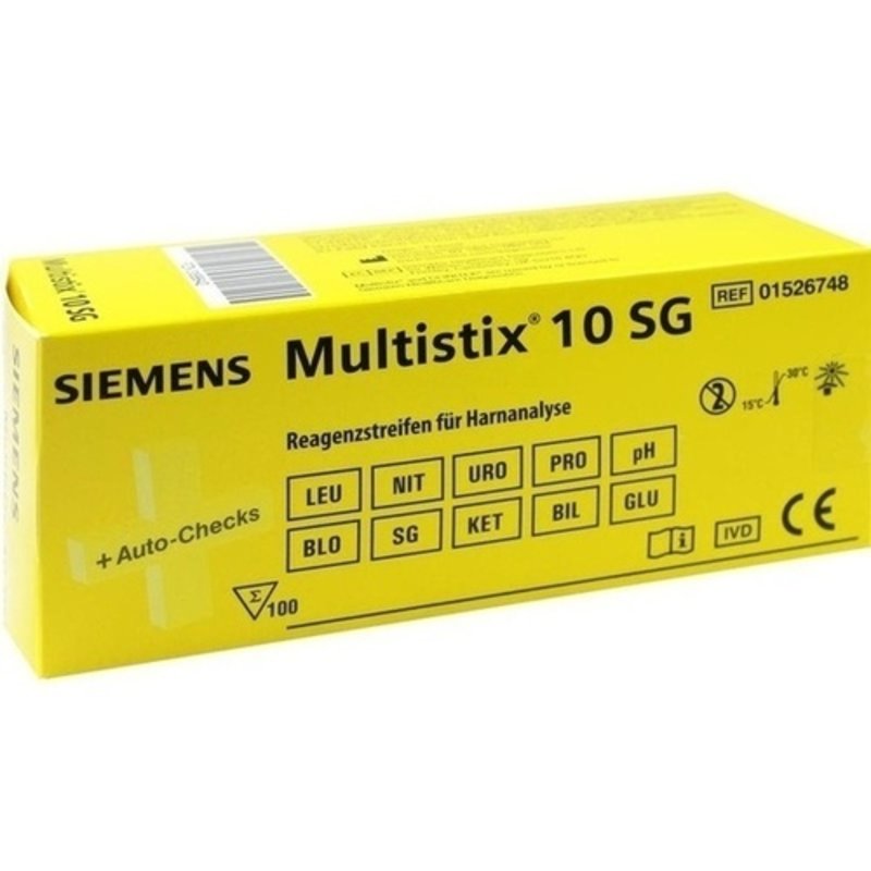 Multistix 10 SG Teststreifen 100 ST PZN 03188642 - PK/100