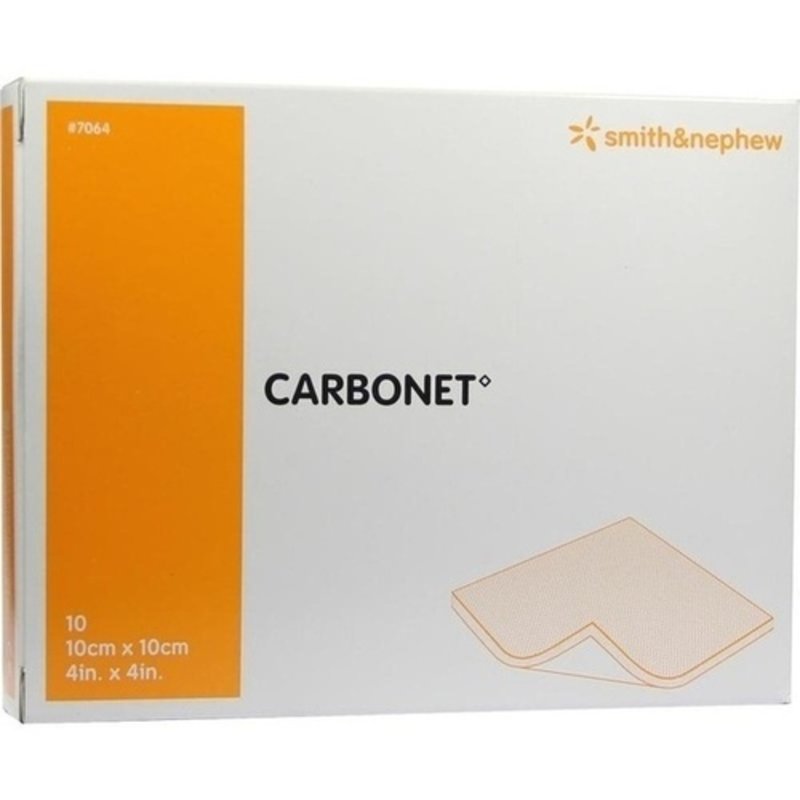 Carbonet 10x10cm geruchsabs.Wundaufl.m.Aktivkoh. 10 ST PZN 03390740 - PK/10