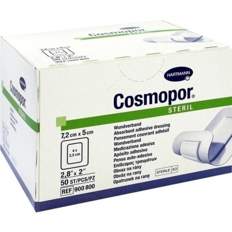 Cosmopor steril 7,2x5cm 50 ST PZN 04302005 - PK/50
