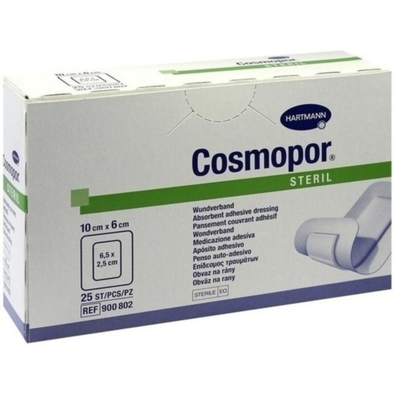 Cosmopor steril 10x6cm 25 ST PZN 04302011 - PK/25