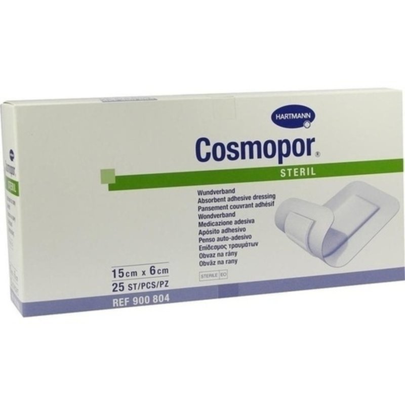 Cosmopor steril 15x6cm 25 ST PZN 04302028 - PK/25