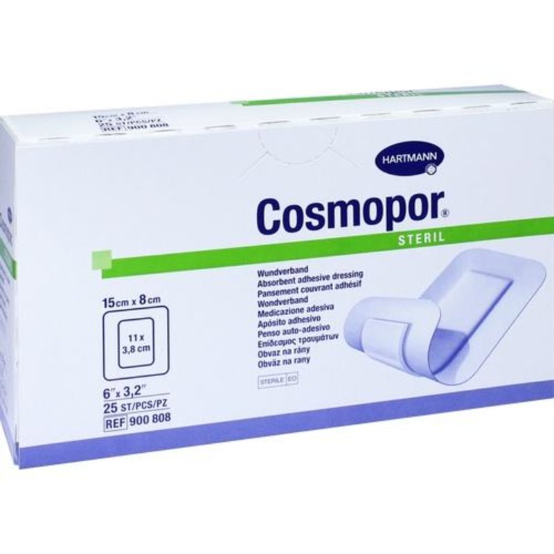 Cosmopor steril 15x8cm 25 ST PZN 04302040 - PK/25