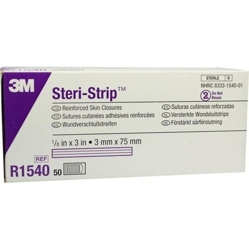 Steri Strip steril 3x75mm R1540 50x5 ST PZN 04586066 - PK/50