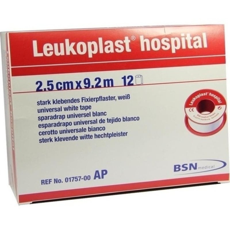 Leukoplast Hospital 9,2mx2,50cm 1757 12 ST PZN 04593540 - ST