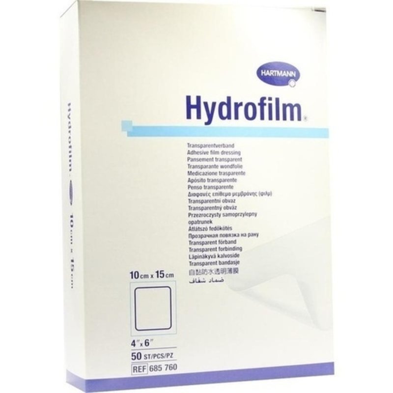 Hydrofilm Transparentverband 10x15cm 50 ST PZN 04601765 - PK/50