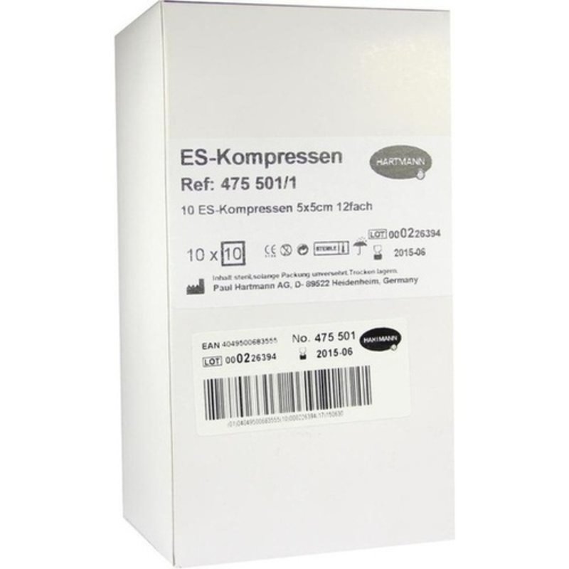 ES Kompressen steril 5x5cm Großpackung 10x10 ST PZN 06453783 - PK/100