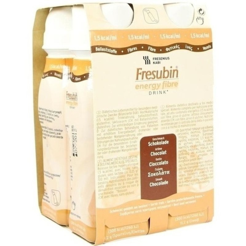 Fresubin Energy Fibre Drink Schokolade Trinkfl. 4x200 ml PZN 06698622 - ST