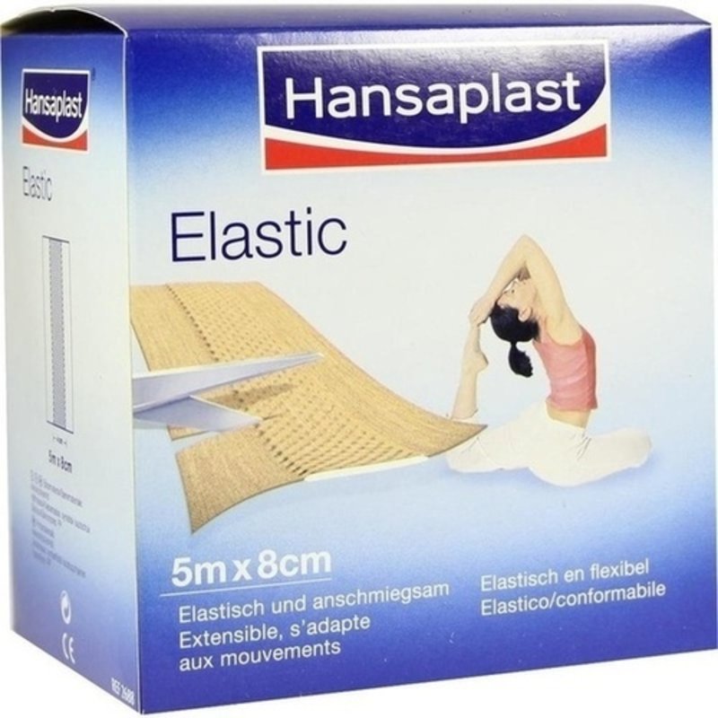 Hansaplast Elastic Pflaster 8cmx5m 1 ST PZN 07577636 - ST - Nachfolgeprodukt Leukoplast 13838288