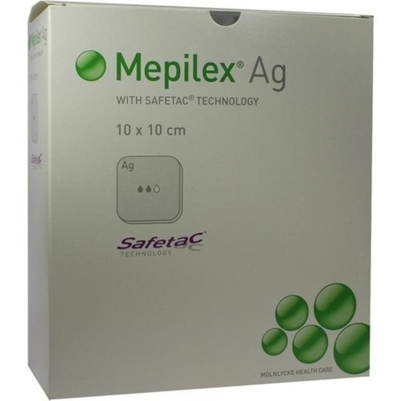Mepilex AG Verband 10x10cm steril 10 ST PZN 09062681 - PK/10
