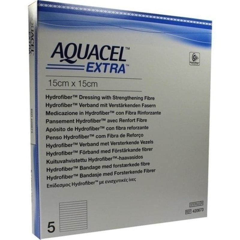 Aquacel Extra 15x15cm Kompressen 5 ST PZN 09078854 - PK/5