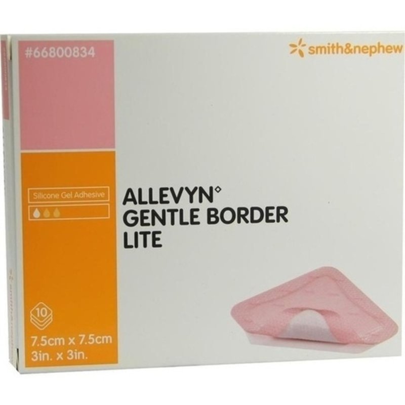 Allevyn Gentle Border Lite 7,5x7,5cm Schaumverb. 10 ST PZN 09431210 - PK/10