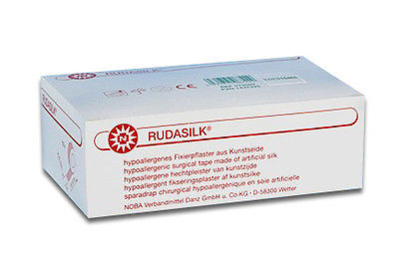 Rudasilk Fixierpflaster 2,5cmx9m o.Seitenschei. 12 ST PZN 01437325