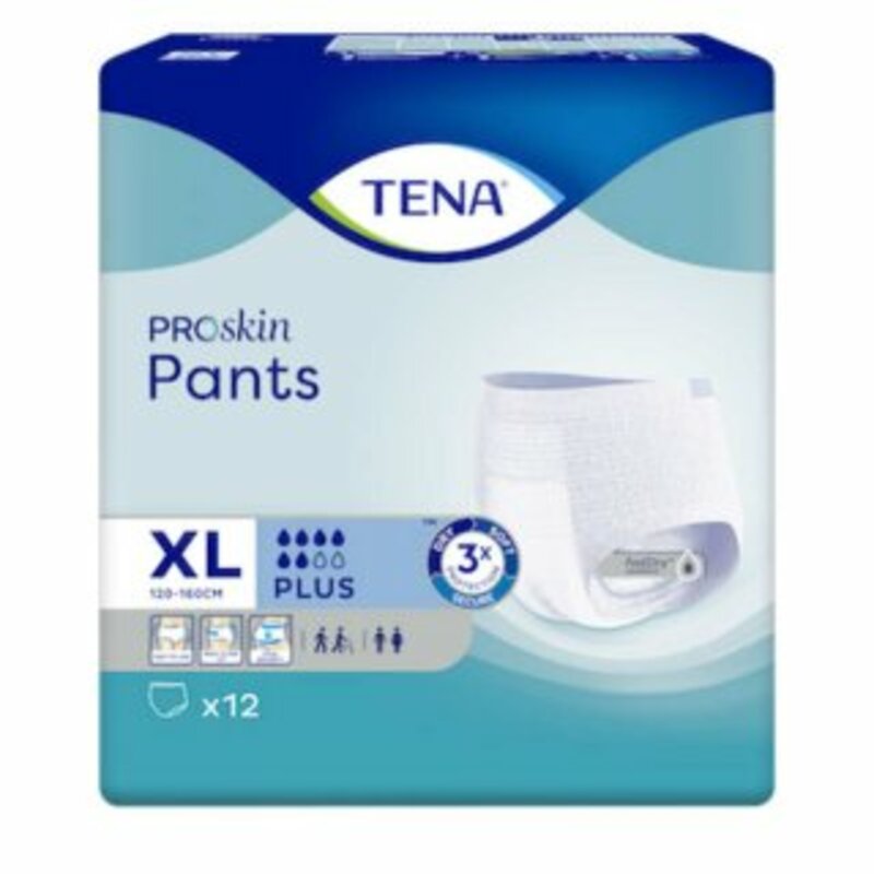 TENA Pants Plus x-large ConfioFit Einweghose 4x12ST PZN 07515227 - PK/12X4