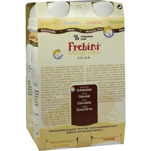 Frebini Energy Fibre Drink Schokolade Trinkfl. 4x200 ml PZN 00066068 - ST
