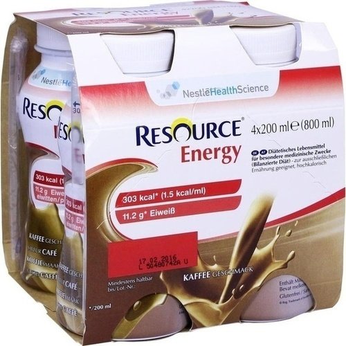 Resource Energy Coffee 4x200ml PZN 00183087 - PK/4