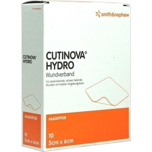 Cutinova Hydro 5x6cm haftende Wundauflage 10 ST PZN 00293491 - PK/10 - Nachfolge-Artikel Allevyn Thin 5x6cm 66012615