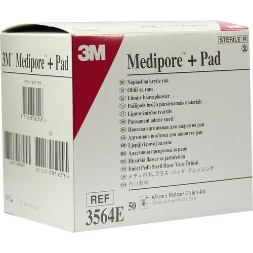 Medipore Plus Pad 3564E steriler Wundverb. 50 ST PZN 01681189 - PK/50