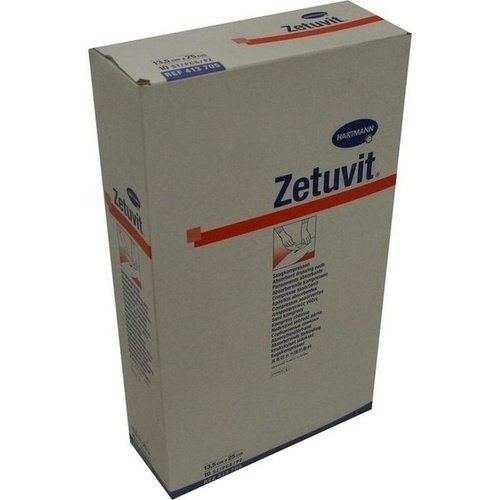 Zetuvit Saugkompresse steril 13,5x25cm 10 ST PZN 02724357 - PK/10