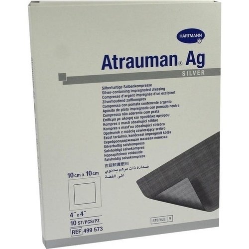Atrauman AG 10x10cm steril Kompressen 10 ST PZN 02813807 - PK/10