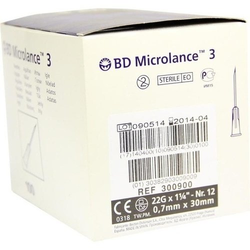 BD Microlance Kanüle 22G 1 1/4 0,7x30mm 100 ST PZN 03086947 - PK/100
