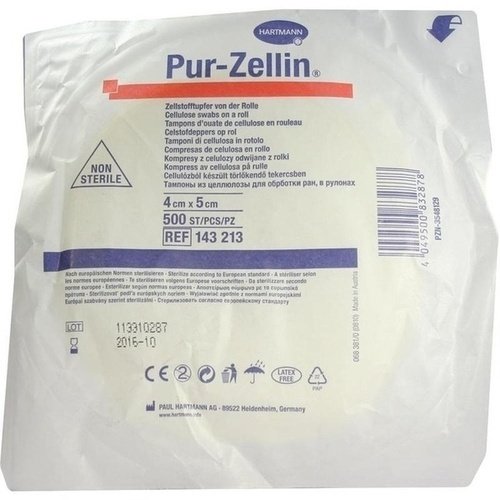 Pur-Zellin 4x5cm unsteril Rolle zu 500 ST PZN 03548129 - ROLLE