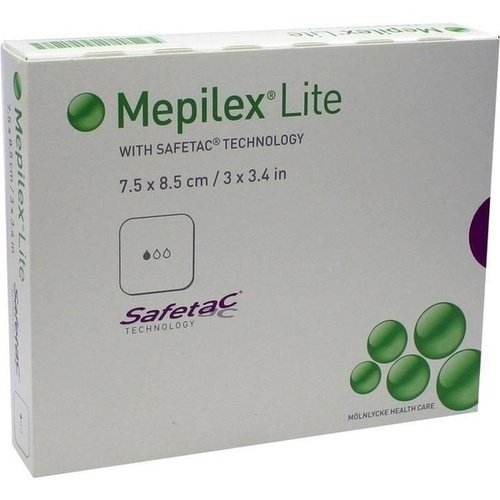 Mepilex Lite Schaumverband 7,5x8,5cm steril 5ST PZN 03642443 - PK/5