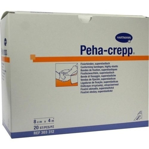Peha Crepp Fixierbinde 8cmx4m 20 ST PZN 03664611 - PK/20