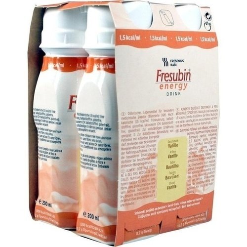 Fresubin Energy Drink Vanille Trinkflasche 4x200 ml PZN 03692688 - ST
