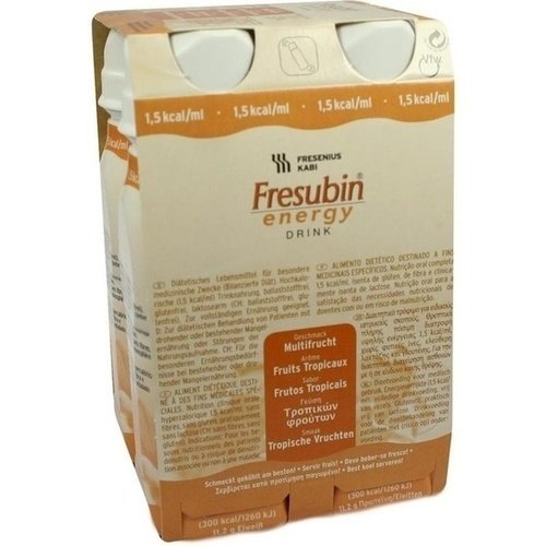 Fresubin Energy Drink Multifrucht Trinkflasche 4x200 ml PZN 03692702 - ST
