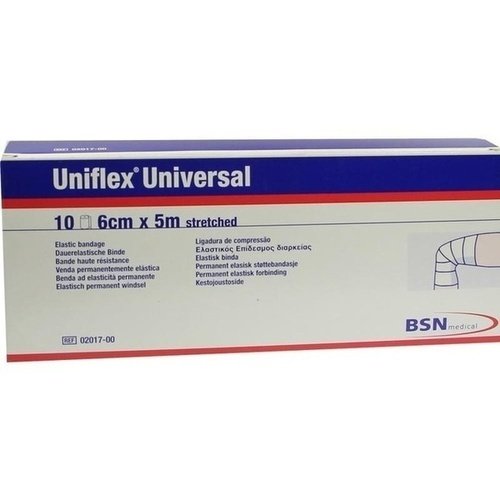 Uniflex Universal weiss 5mx6cm Zellglas Binden 10 ST PZN 04588277 - PK/10