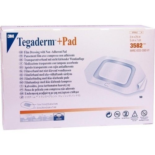 Tegaderm 3M Plus Pad 5x7cm Fertigverb.3582 50 ST PZN 07590418 - PK/50