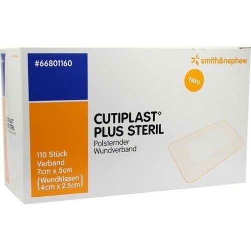 Cutiplast Plus steril Verband 5x7 cm 110 ST PZN 09732561 - PK/110