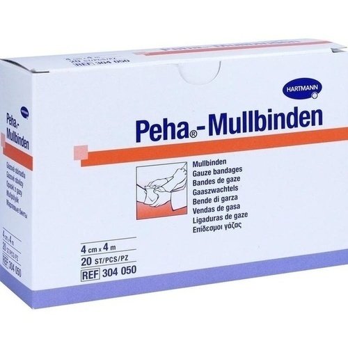 Peha-Mullbinden 4cmx4m 20 ST PZN 10069234 - PK/20