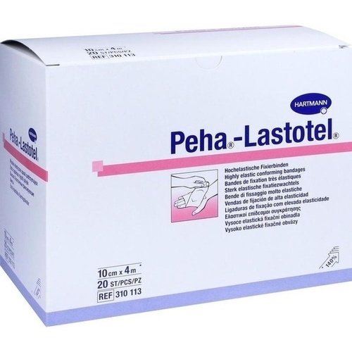 Peha-Lastotel Fixierbinde 10cmx4m 20 ST PZN 10069470 - PK/20
