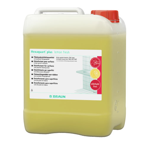 Hexaquart plus Lemon fresh Lösung 5 L PZN 03884519 - ST - Nachfolger Hexaquart XL 5 Liter PZN 14138908