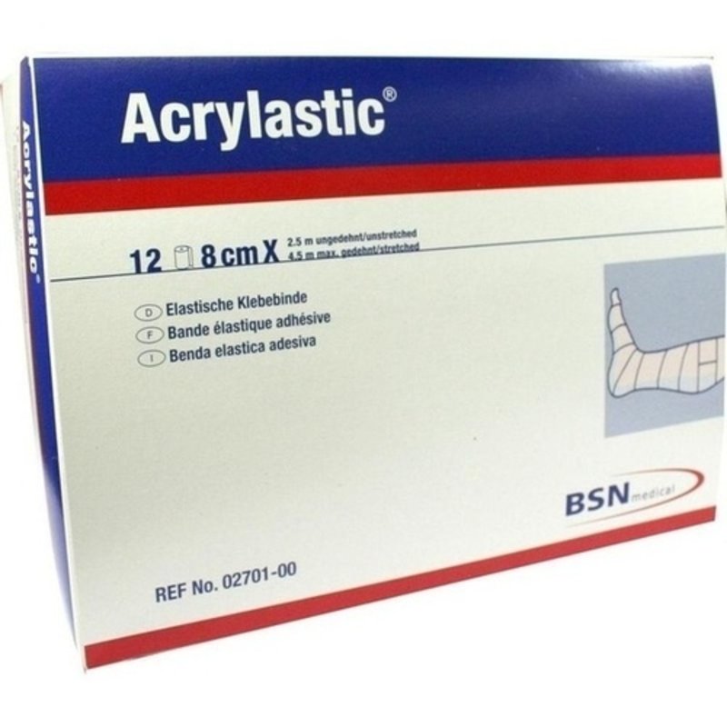 Acrylastic 2,5mx8,0cm Binden 12 ST PZN 00503652 - PK/12