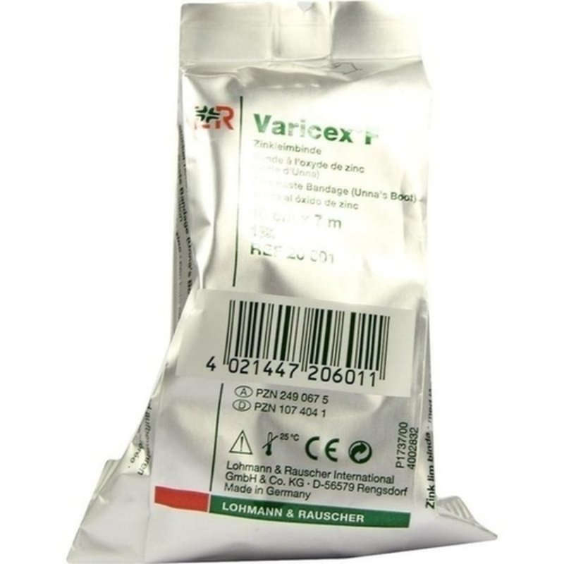 Varicex F Zinkleimbinde 7mx10cm 20601 1 ST PZN 01074041 - ST
