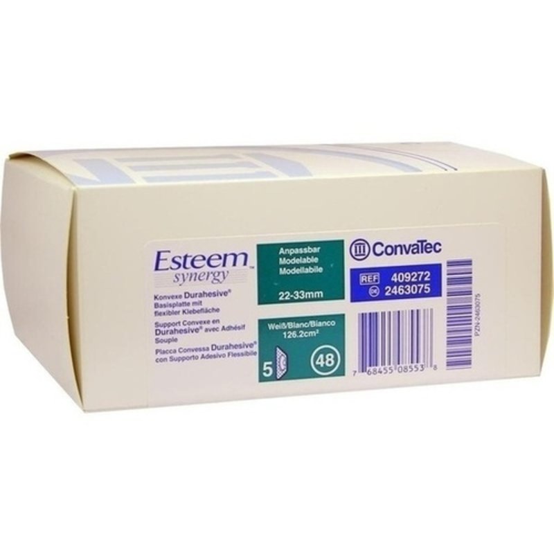 Esteem synergy Basispl.konvex 22-33mm modellierbar 5 ST PZN 02463075 - PK/5