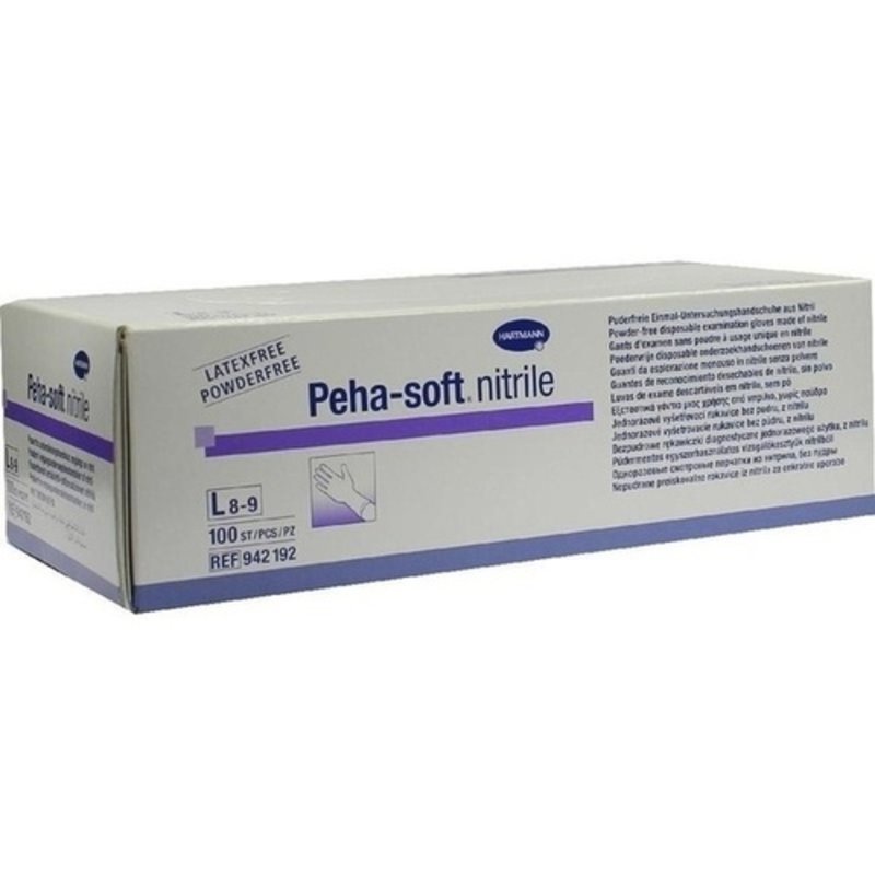 Peha Soft nitrile Unt.Handsch.puderfr.unsteril L 100 ST PZN 03538071 - PK/100