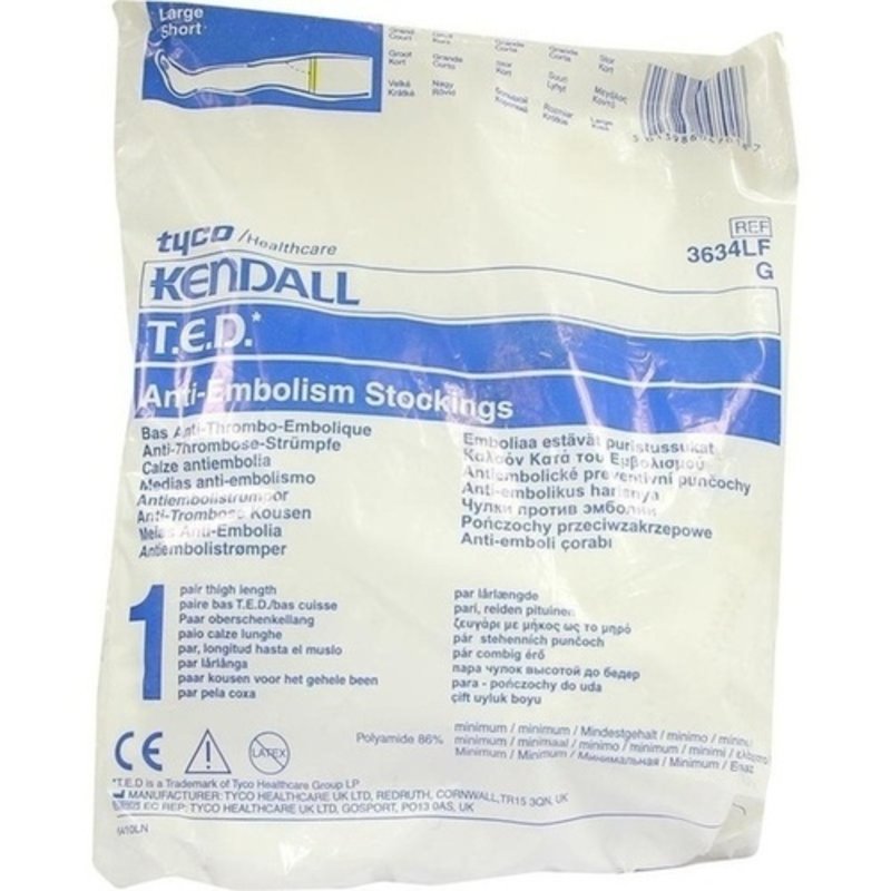 TED Anti Thrombose Str. o.Insp.gr./ku. WHI 3634 2 ST PZN 03628182 - PAAR