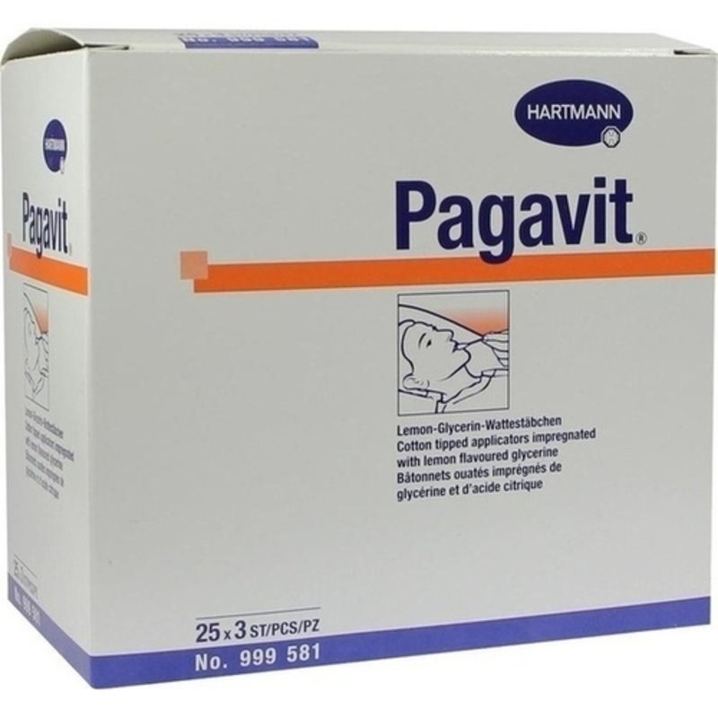 PAGAVIT Lip Moisturiser Wattestäbchen zur Lippenpflege 913059 - 25x3 ST