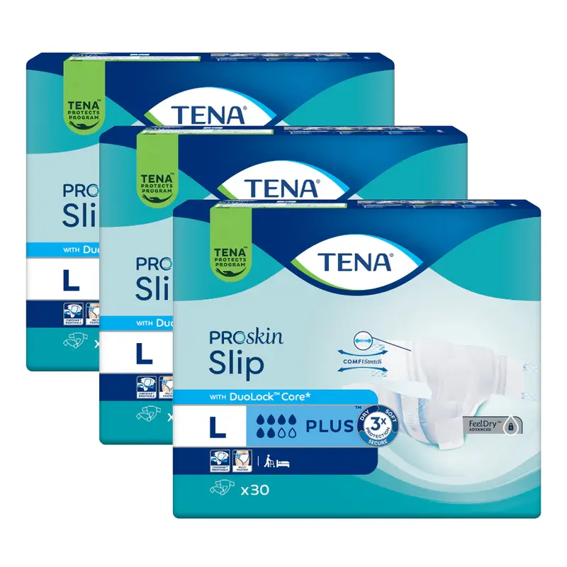 Tena Slip Plus Large - 90 ST PZN 18914918 - PK/3X30 Tena Slip Plus Large - 90 ST PZN 18914918 - PK/3X30