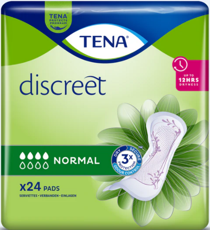 TENA Lady Discreet Normal Inkontinenz Einlagen - 1 x 24 Stk TENA Lady Discreet Normal Inkontinenz Einlagen - 1 x 24 Stk